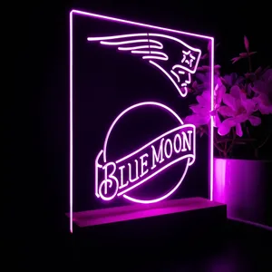 New England Patriots Blue Moon LED Desk Light