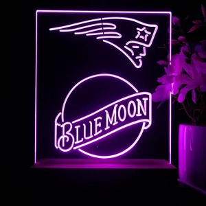 New England Patriots Blue Moon LED Desk Light