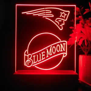 New England Patriots Blue Moon LED Desk Light