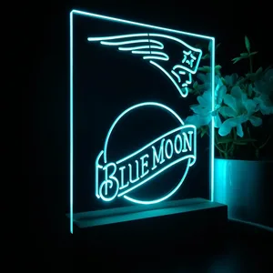 New England Patriots Blue Moon LED Desk Light