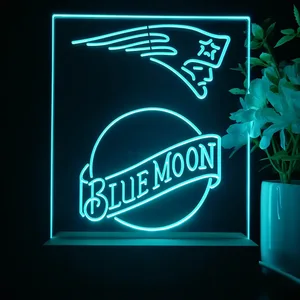New England Patriots Blue Moon LED Desk Light