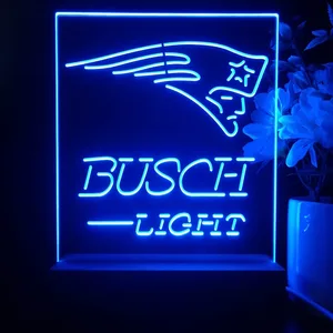 New England Patriots Busch Light LED Desk Light