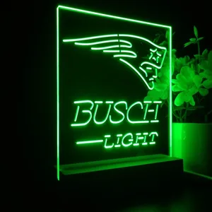 New England Patriots Busch Light LED Desk Light