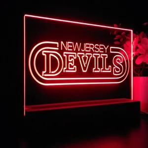New Jersey Devils Banner LED Desk Light
