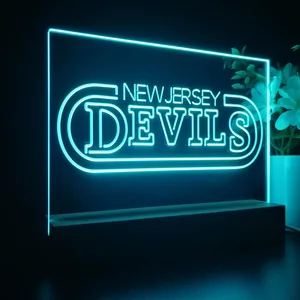 New Jersey Devils Banner LED Desk Light