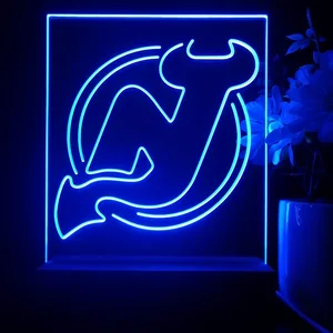 New Jersey Devils Logo 1 LED Desk Light - Legacy Edition