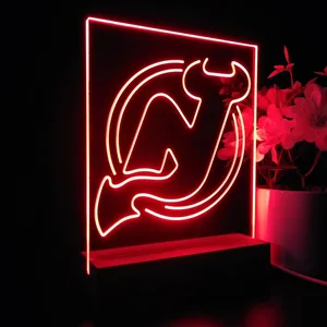 New Jersey Devils Logo 1 LED Desk Light - Legacy Edition