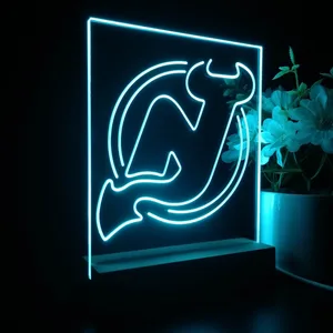 New Jersey Devils Logo 1 LED Desk Light - Legacy Edition