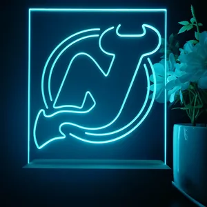 New Jersey Devils Logo 1 LED Desk Light - Legacy Edition