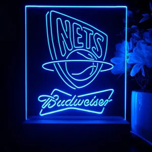 New Jersey Nets Budweiser LED Desk Light