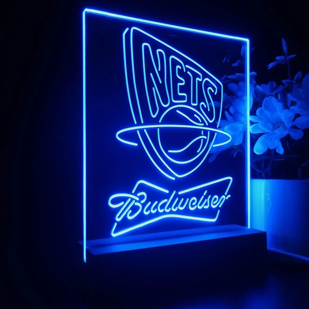 New Jersey Nets Budweiser LED Desk Light