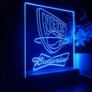 New Jersey Nets Budweiser LED Desk Light