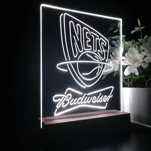 New Jersey Nets Budweiser LED Desk Light