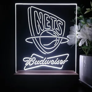 New Jersey Nets Budweiser LED Desk Light