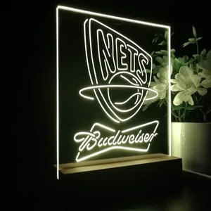 New Jersey Nets Budweiser LED Desk Light