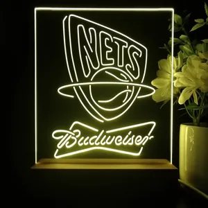 New Jersey Nets Budweiser LED Desk Light