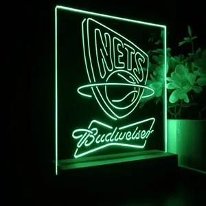 New Jersey Nets Budweiser LED Desk Light