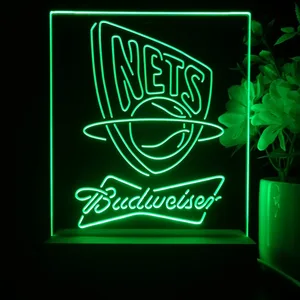 New Jersey Nets Budweiser LED Desk Light