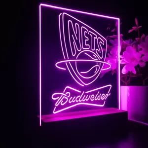 New Jersey Nets Budweiser LED Desk Light
