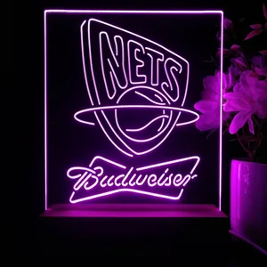 New Jersey Nets Budweiser LED Desk Light