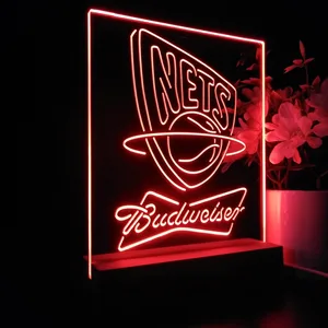 New Jersey Nets Budweiser LED Desk Light