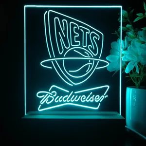 New Jersey Nets Budweiser LED Desk Light