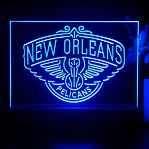 New Orleans Pelicans Logo LED Desk Light