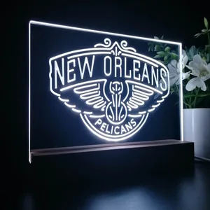 New Orleans Pelicans Logo LED Desk Light