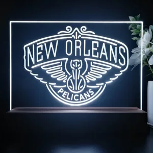 New Orleans Pelicans Logo LED Desk Light