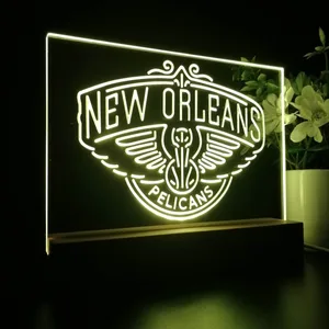 New Orleans Pelicans Logo LED Desk Light
