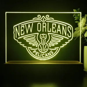 New Orleans Pelicans Logo LED Desk Light