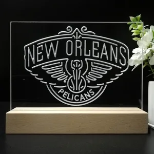New Orleans Pelicans Logo LED Desk Light