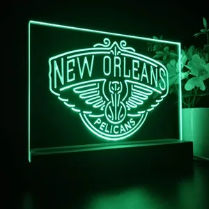 New Orleans Pelicans Logo LED Desk Light