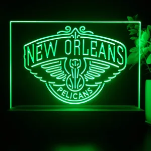 New Orleans Pelicans Logo LED Desk Light