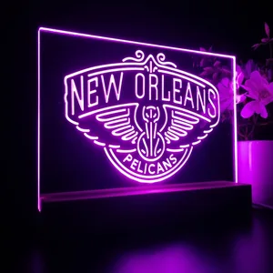 New Orleans Pelicans Logo LED Desk Light