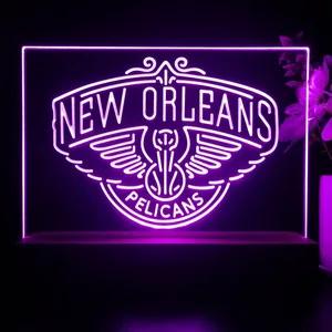 New Orleans Pelicans Logo LED Desk Light