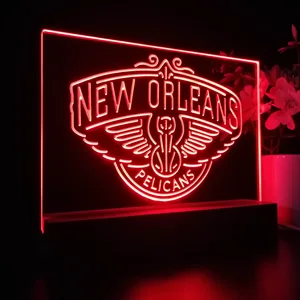 New Orleans Pelicans Logo LED Desk Light