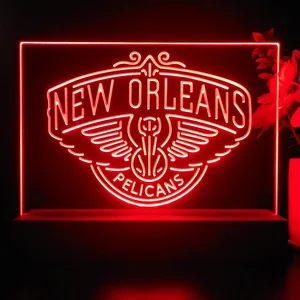 New Orleans Pelicans Logo LED Desk Light