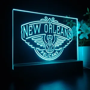 New Orleans Pelicans Logo LED Desk Light