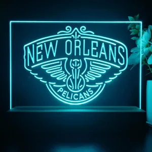 New Orleans Pelicans Logo LED Desk Light