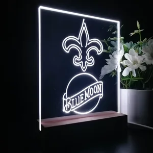 New Orleans Saints Blue Moon LED Desk Light