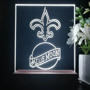 New Orleans Saints Blue Moon LED Desk Light