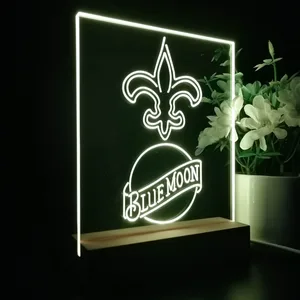 New Orleans Saints Blue Moon LED Desk Light