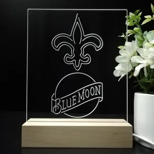 New Orleans Saints Blue Moon LED Desk Light