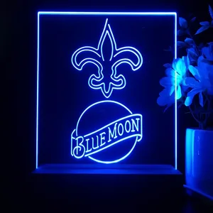 New Orleans Saints Blue Moon LED Desk Light