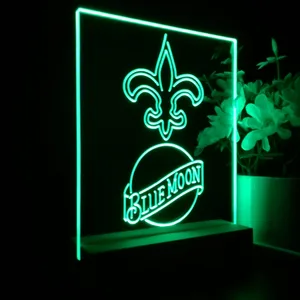 New Orleans Saints Blue Moon LED Desk Light