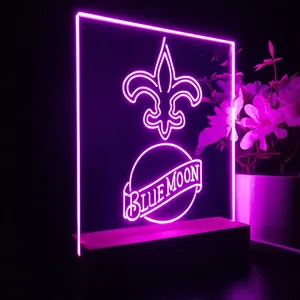 New Orleans Saints Blue Moon LED Desk Light
