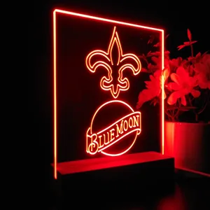 New Orleans Saints Blue Moon LED Desk Light