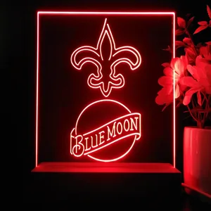 New Orleans Saints Blue Moon LED Desk Light