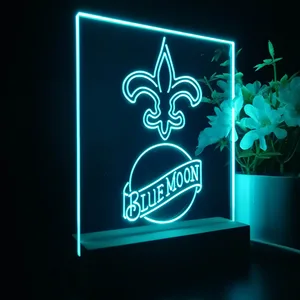 New Orleans Saints Blue Moon LED Desk Light